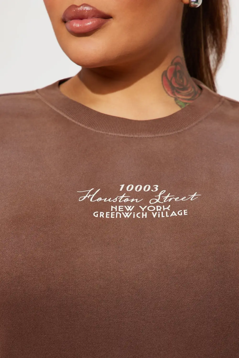 Lower Manhattan Washed Sweatshirt - Brown/combo