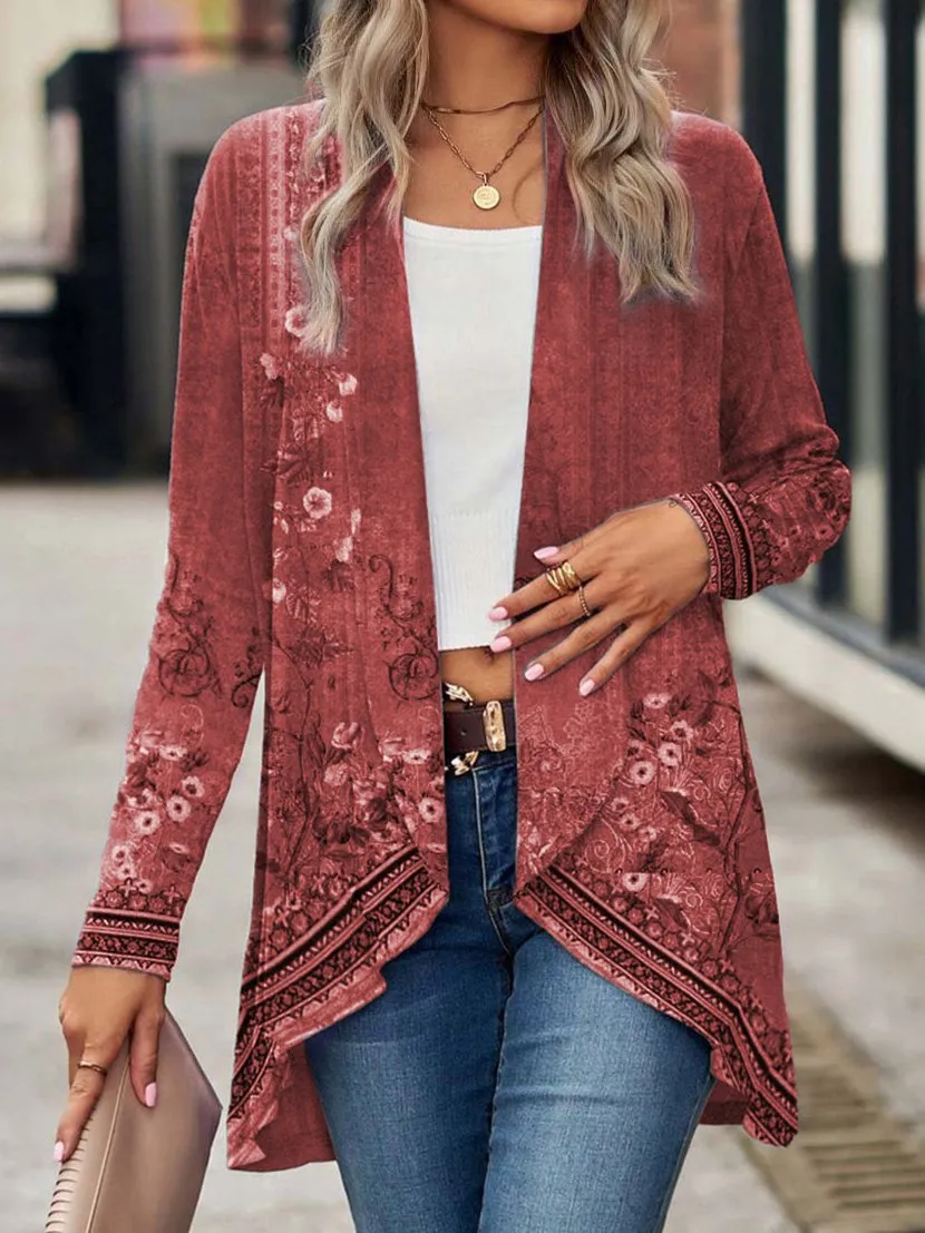 （Clearance Sale⚡）- Casual Loose Printed Kimono Jacket