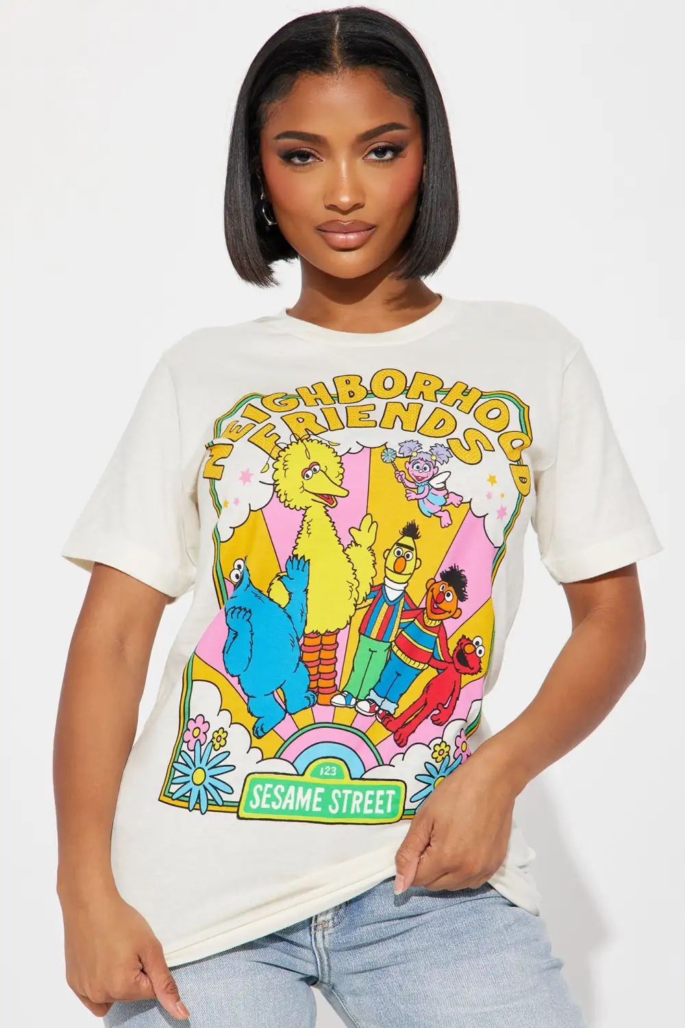 Neighborhood Friends Graphic Tee - Khaki