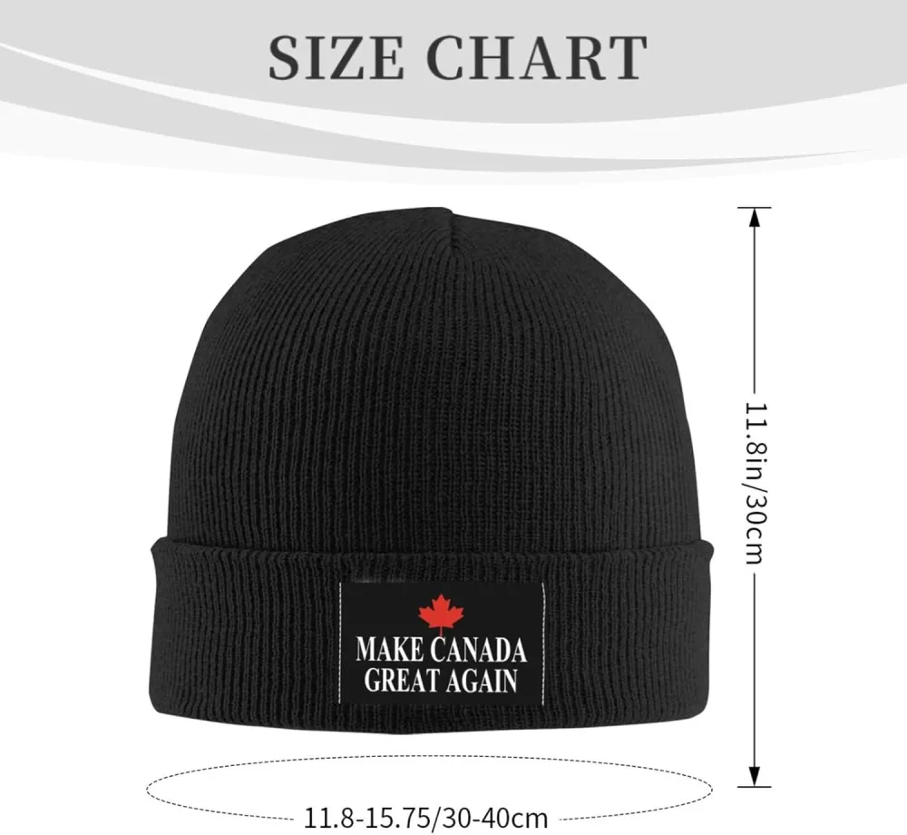 Make Canada Great Again Winter Beanie Knit Hats Unisex Thermal Hat