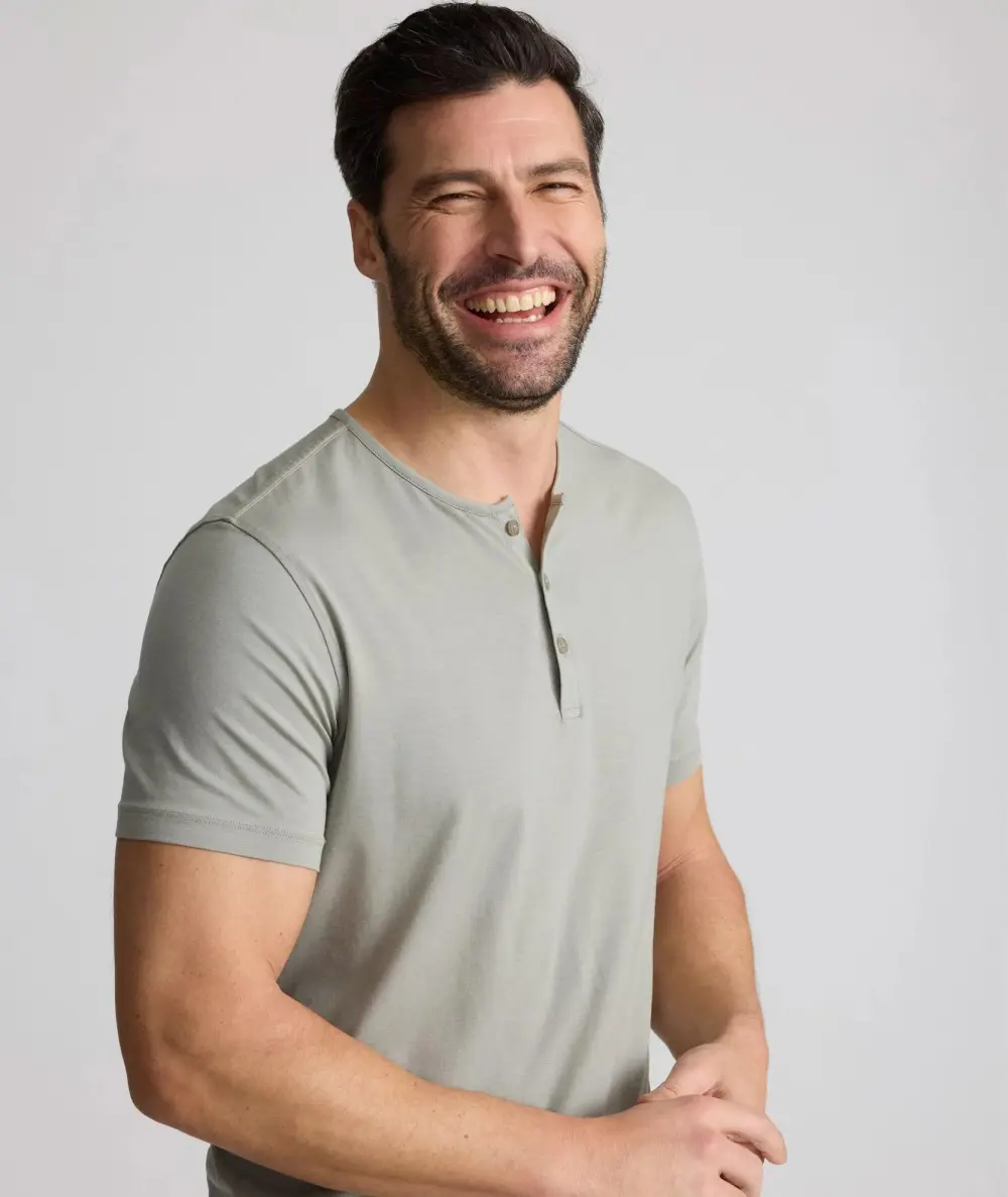 EcoSoft™ Short-Sleeve Henley