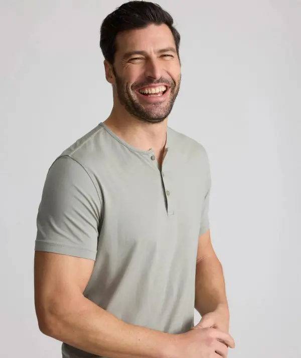 EcoSoft™ Short-Sleeve Henley