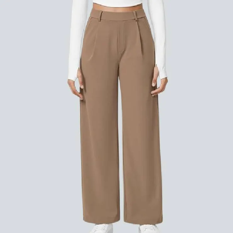High Waisted Work Pants for Women Business Casual Outfits Office Dress Pants Trousers with Pockets
