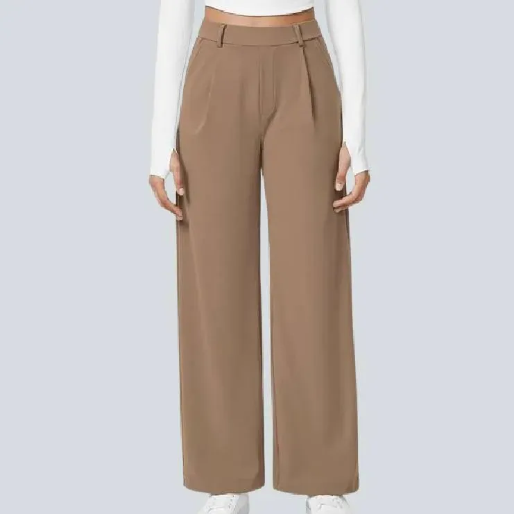 High Waisted Work Pants for Women Business Casual Outfits Office Dress Pants Trousers with Pockets