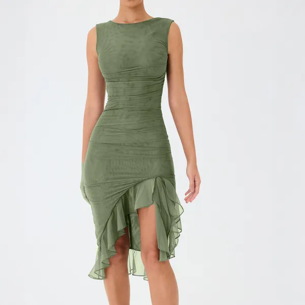 Essential Waist-Controlled Midi Dress