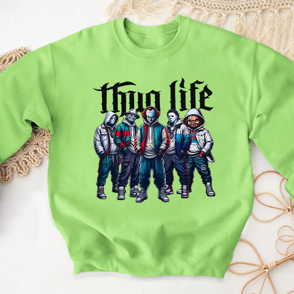 Thug Life Horror Colorful Sweater Long Sleeve Hoodie Of You