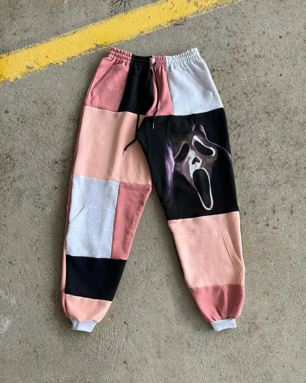 Pink sweatpants how perfect and cozy piece for your Halloween day