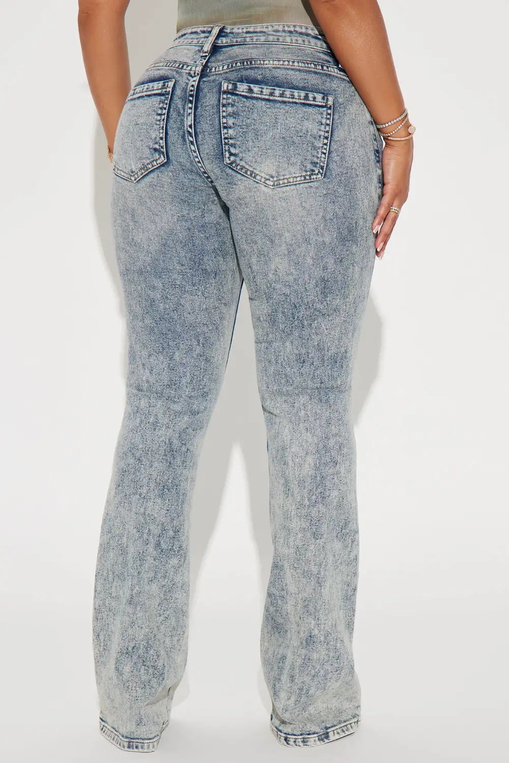Straight To It Stretch Bootcut Jeans - Vintage Wash