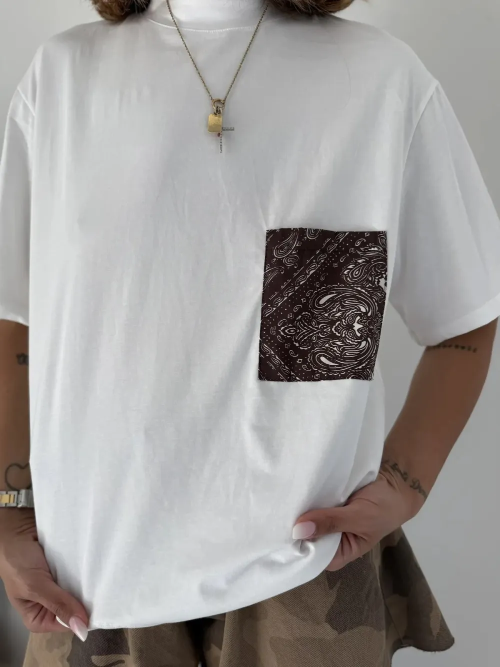 Pocket Detail Crew Tee Look