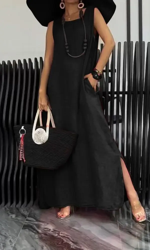 Women's Daliy Casual Comfortable Back Hollow Dress