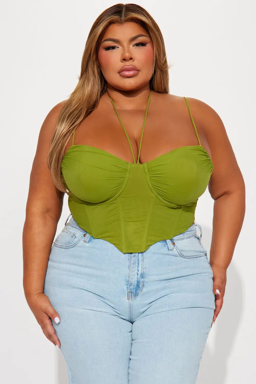 Mackenzie Mesh  Top - Green