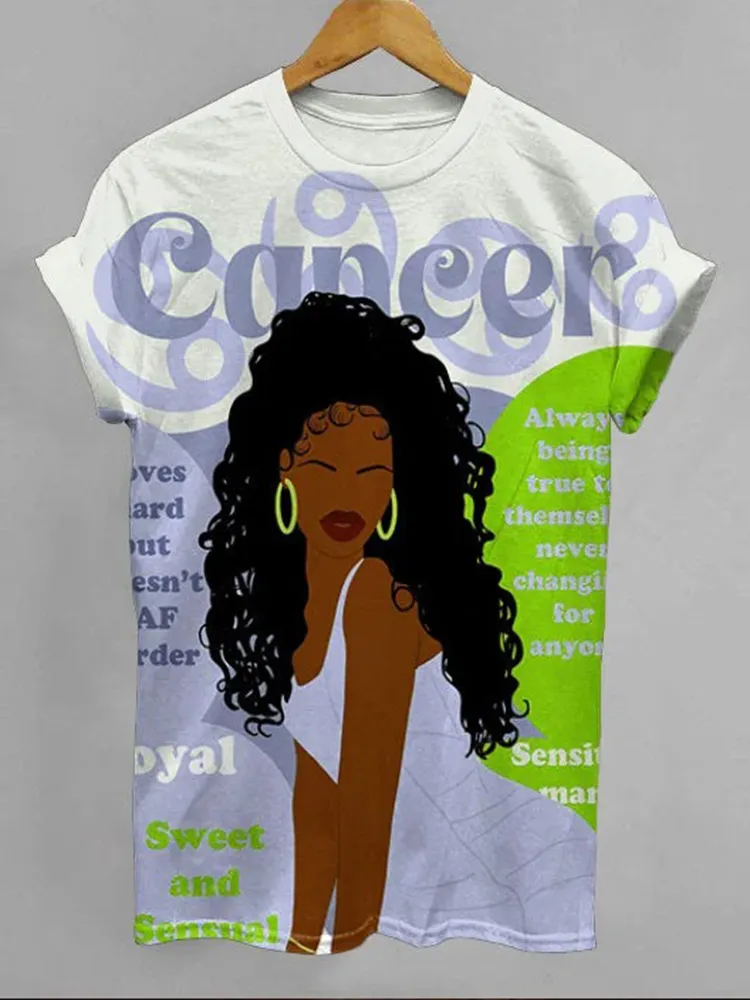 Cancer Girly Season Unisex Short Sleeve Tshirt