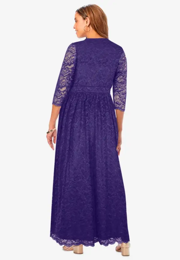 Stretch Lace Maxi Dress