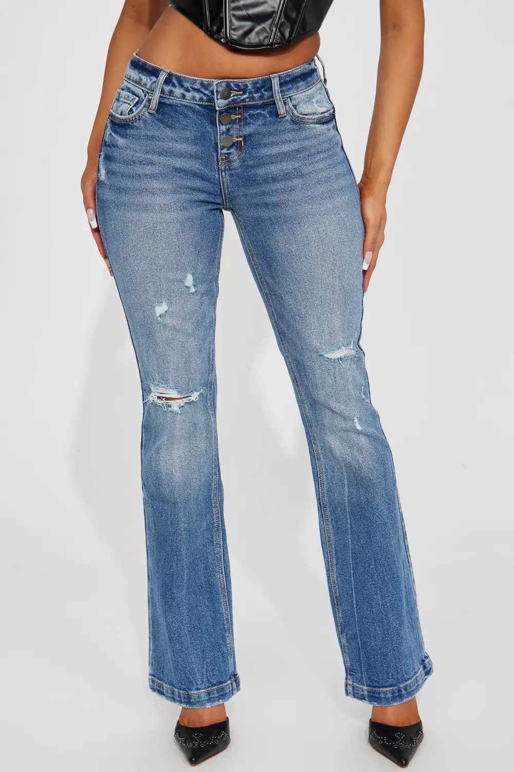 Always Special Mid Rise Bootcut Jean - Medium Wash