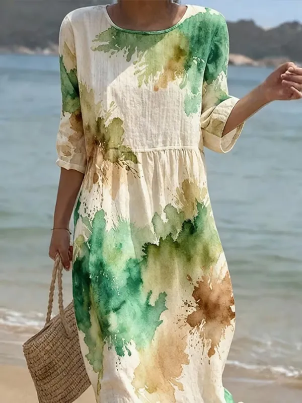 Women's Casual Art Printed Dress