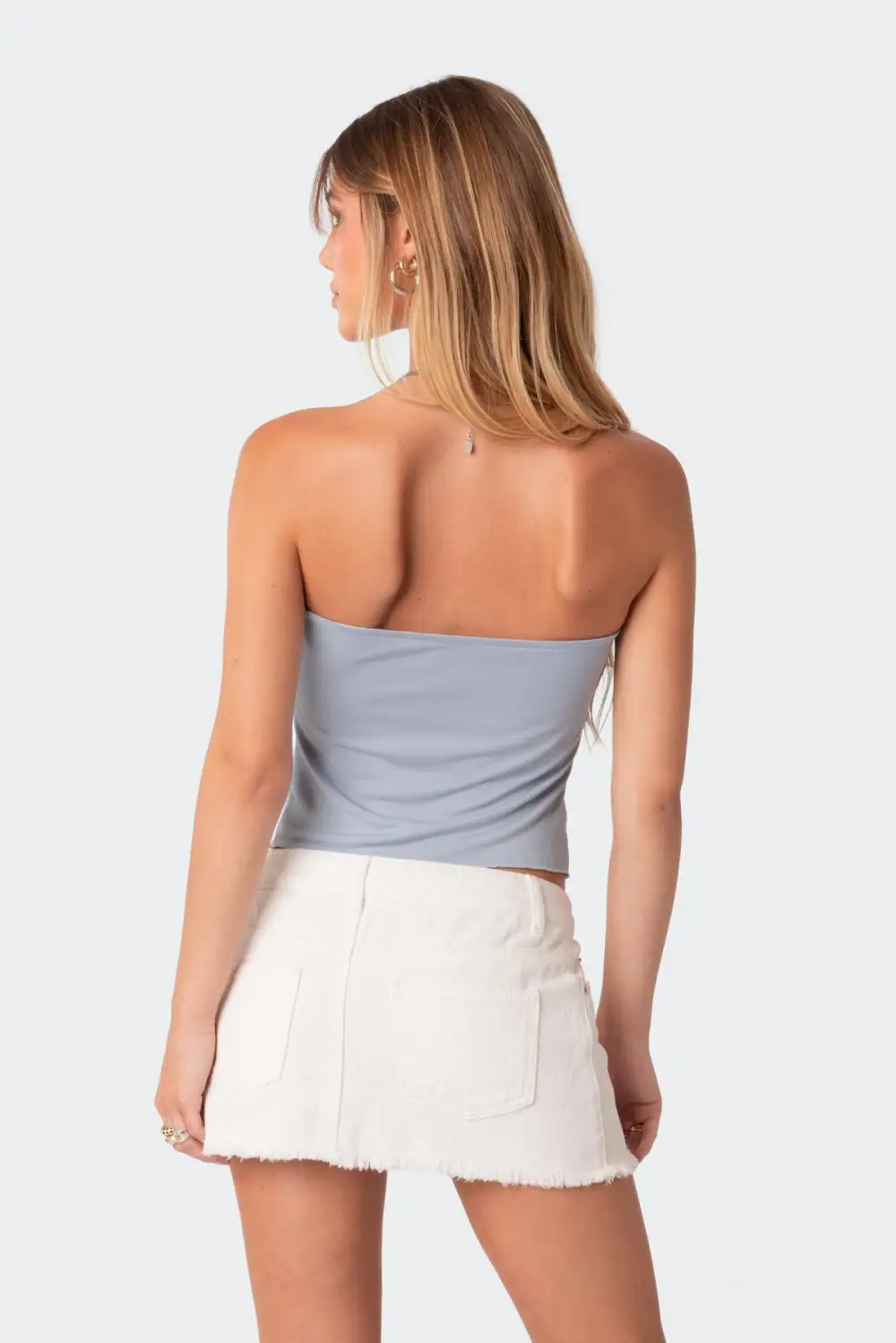Twisted Split Front Tube Top