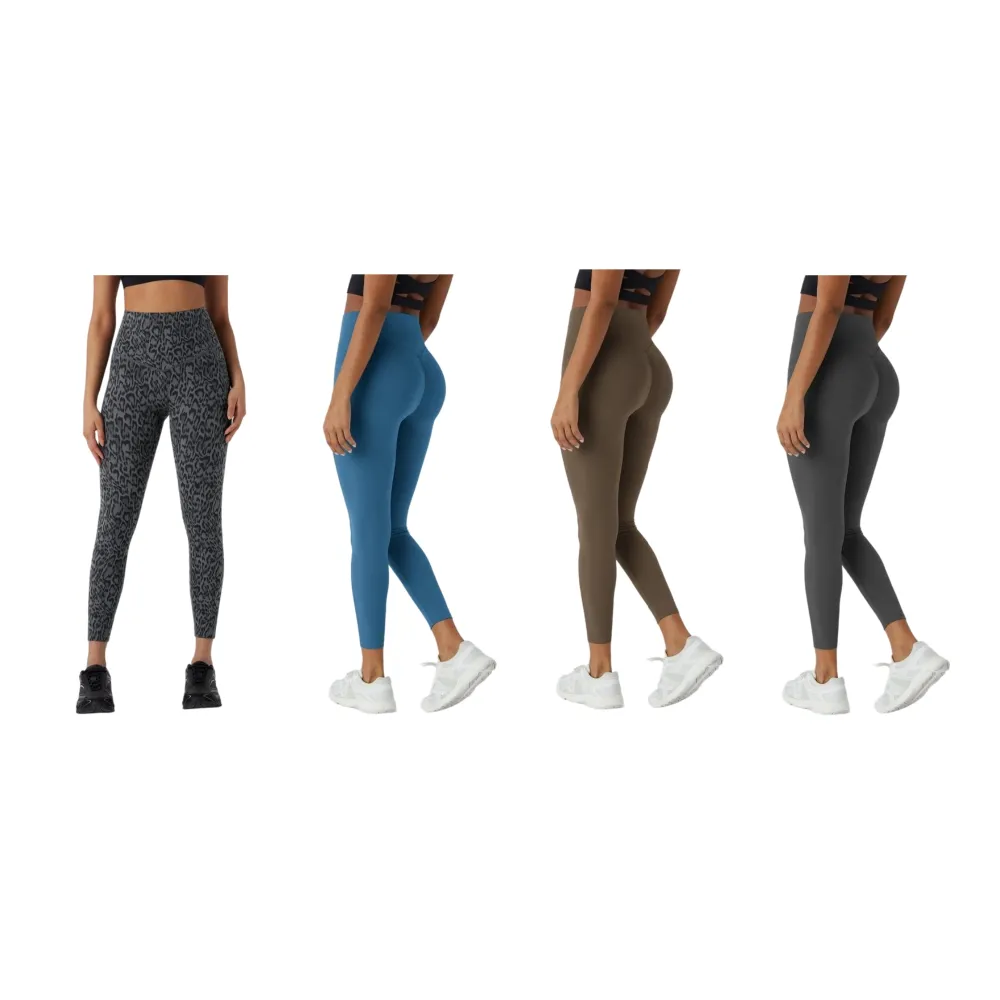 Leopard Print SoCinched High Waisted Tummy Control Yoga Leggings