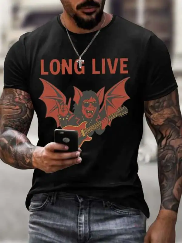 Men's Long Live OZ Printed Shirt