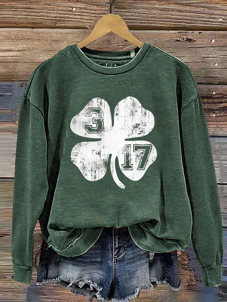 Retro St Patricks Day Casual Sweatshirt