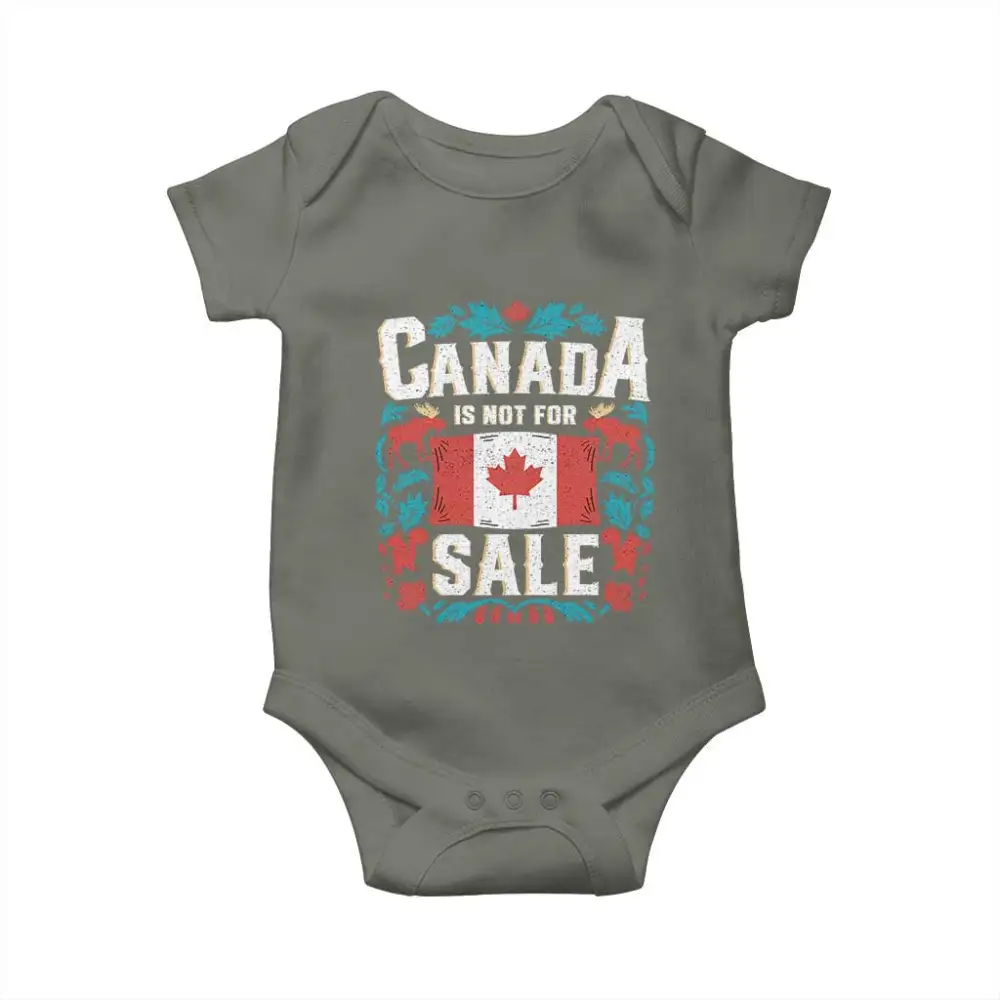 Canada Is Not For Sale Baby Onesie TS02