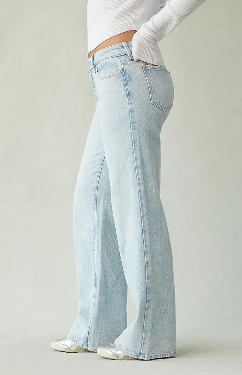 PacSun Light Indigo Low Rise Girlfriend Jeans