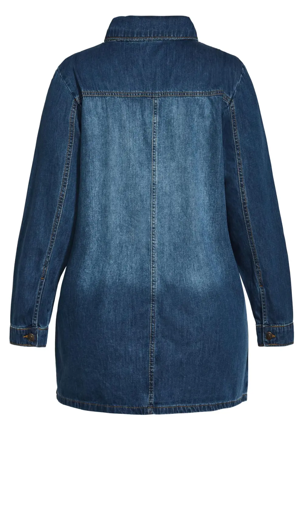 Evans Blue Denim Shacket