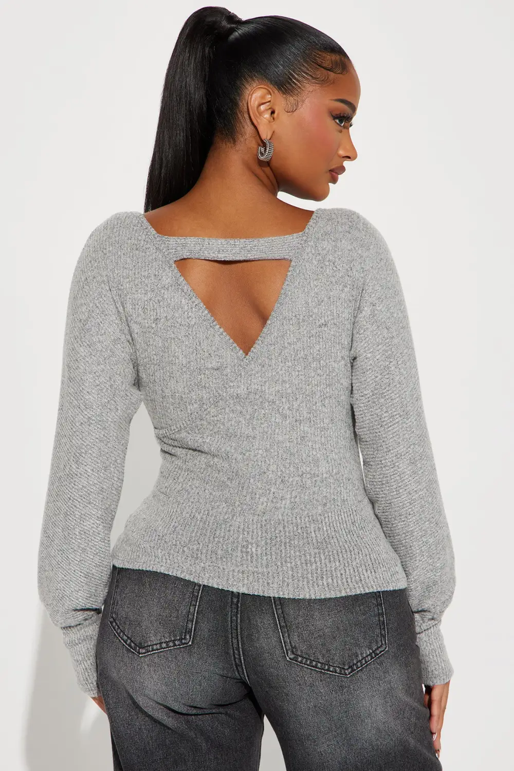 Hotter Than Your Ex Top - Heather Grey