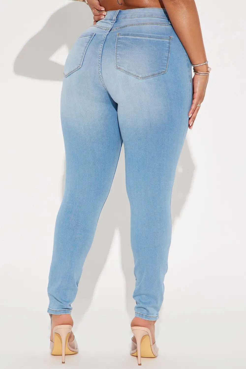 No Equivalent Stretch Skinny Jeans - Light Wash