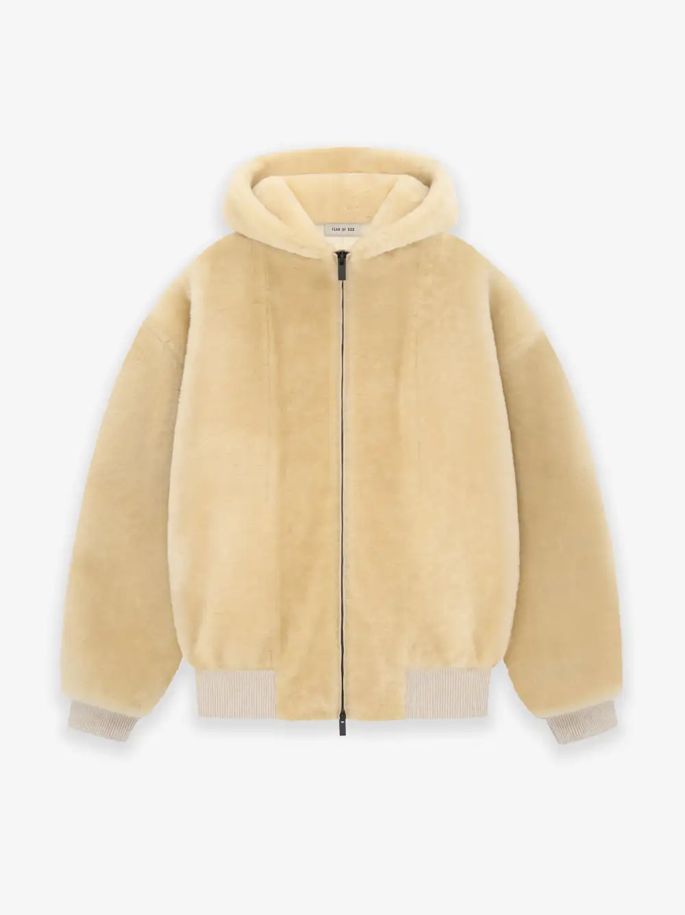 Shearling Hooded Bomber