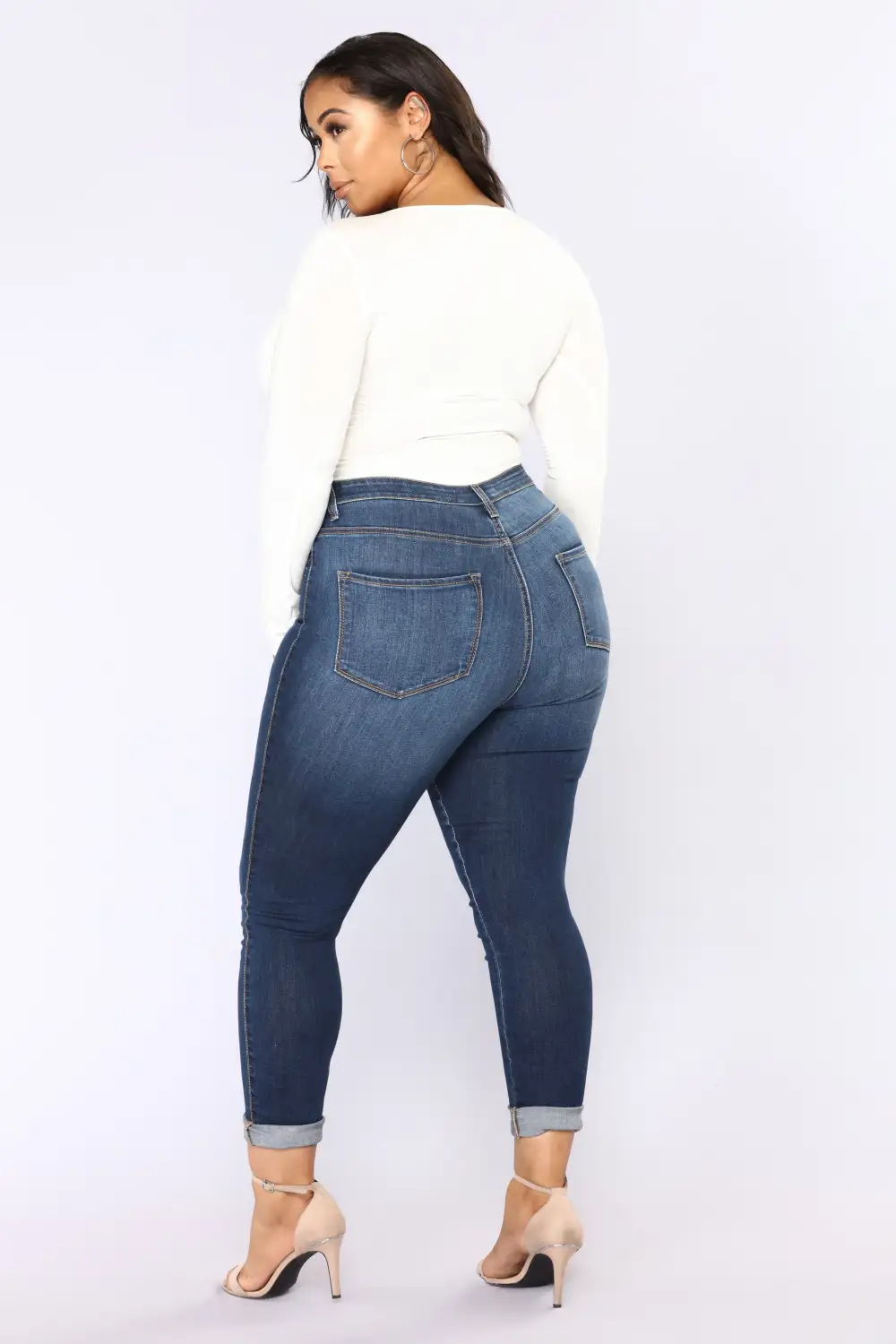 Anything But Square Long Sleeve Bodysuit - Ivory