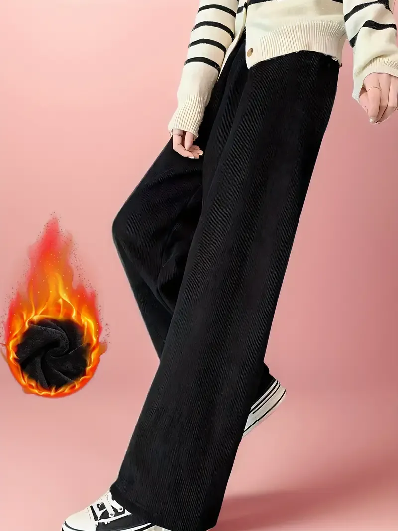 Women's Cozy Fleece-Lined Winter Casual Pants