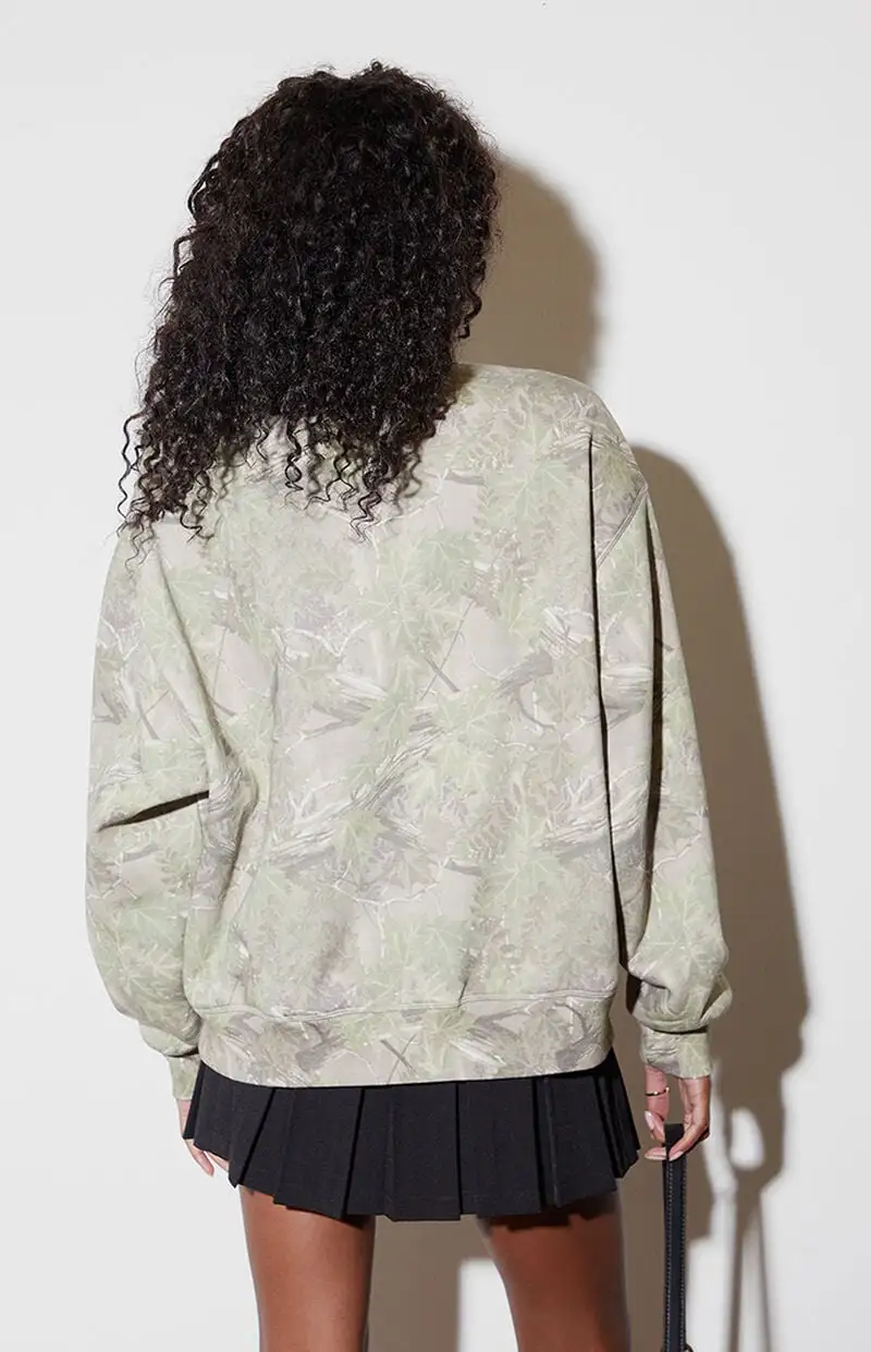 PacSun Tree Camo Crew Neck Sweatshirt