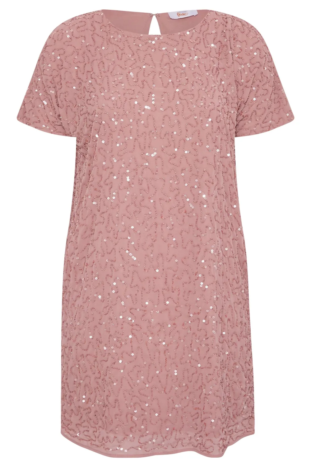 LUXE Curve Teal Green Sequin Hand Embellished Cape Dress