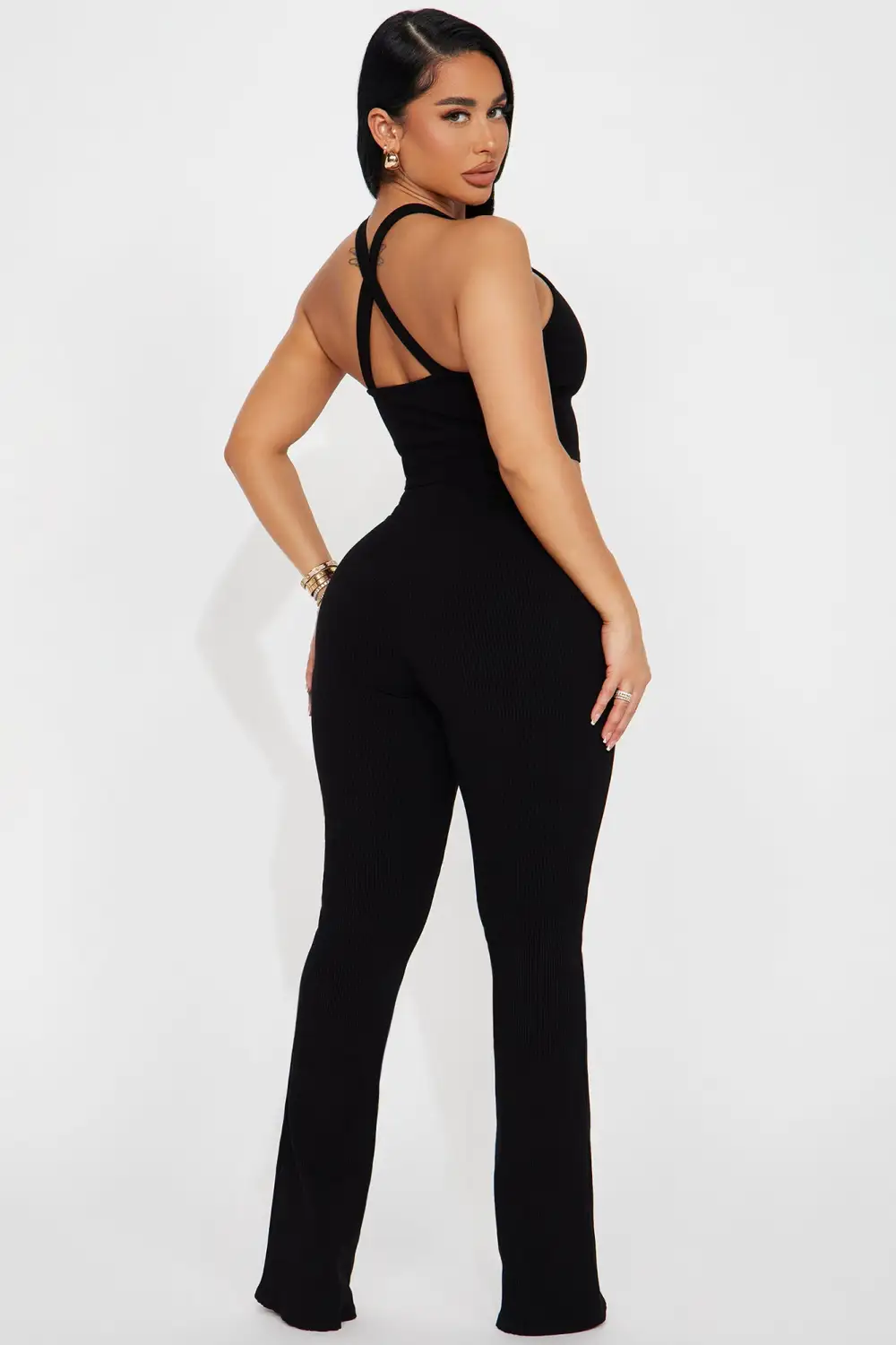 Elliana Snatched Pant Set - Black