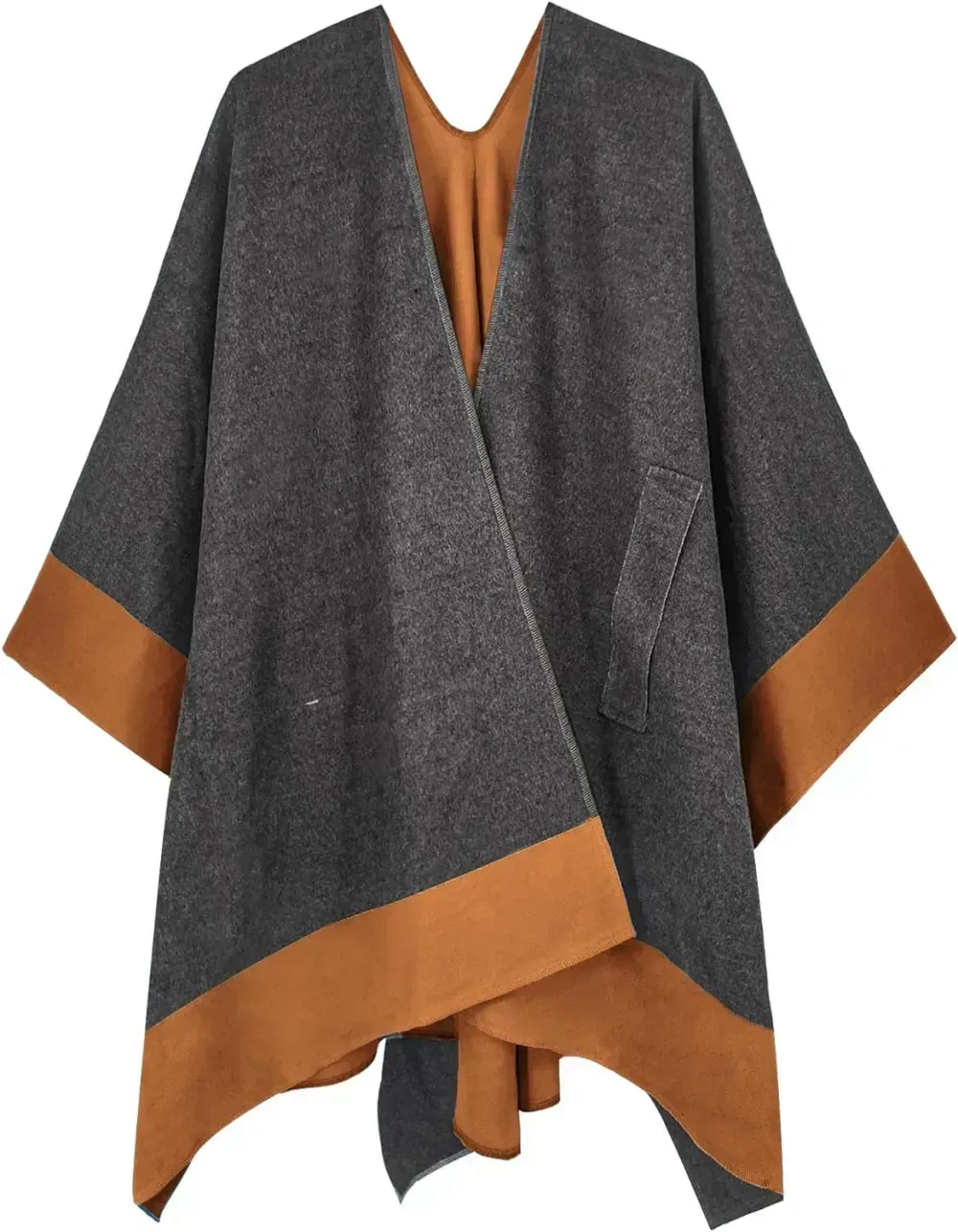 Women's Shawl Wrap Poncho Ruana Cape Open Front Cardigan Shawls for Fall Winter