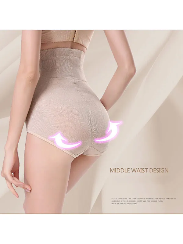 Tummy tuck panties high waist mesh anti-roll buttocks corset