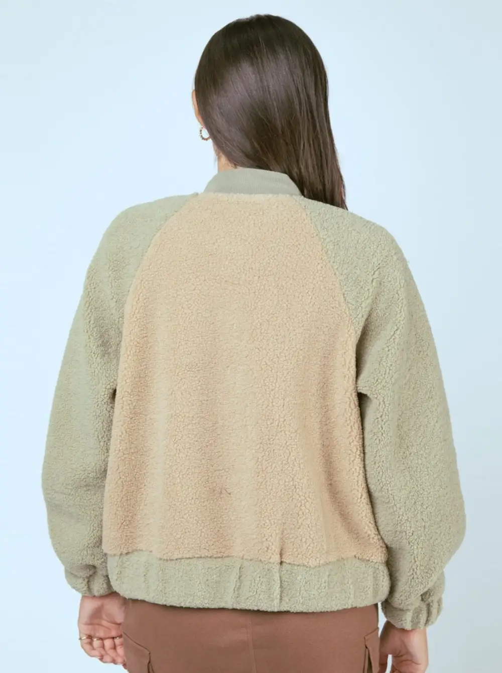 Raglan Colorblock Fleece Jacket