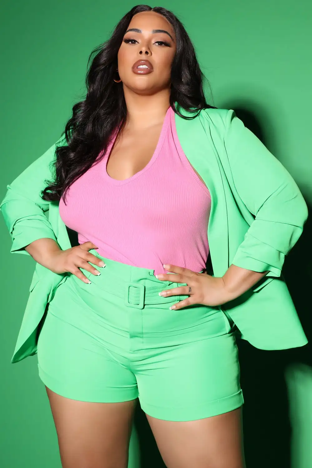 The New Me Halter Bodysuit - Bubblegum Pink