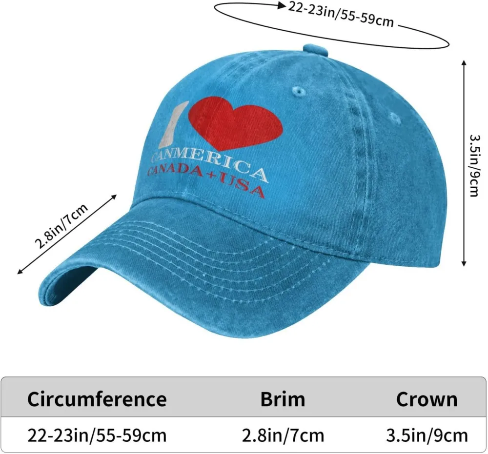 Funny Trump Oh Canada! 51st States Low Profile Cap Denim Hat