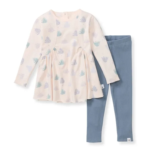 Icy Trees Girl Top and Pants Set