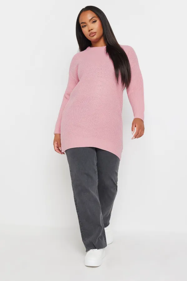 YOURS Curve Pink Essential Jumper