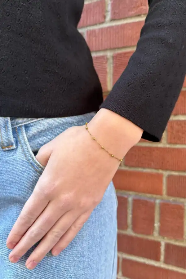 Delicate Medal Charm Bracelet