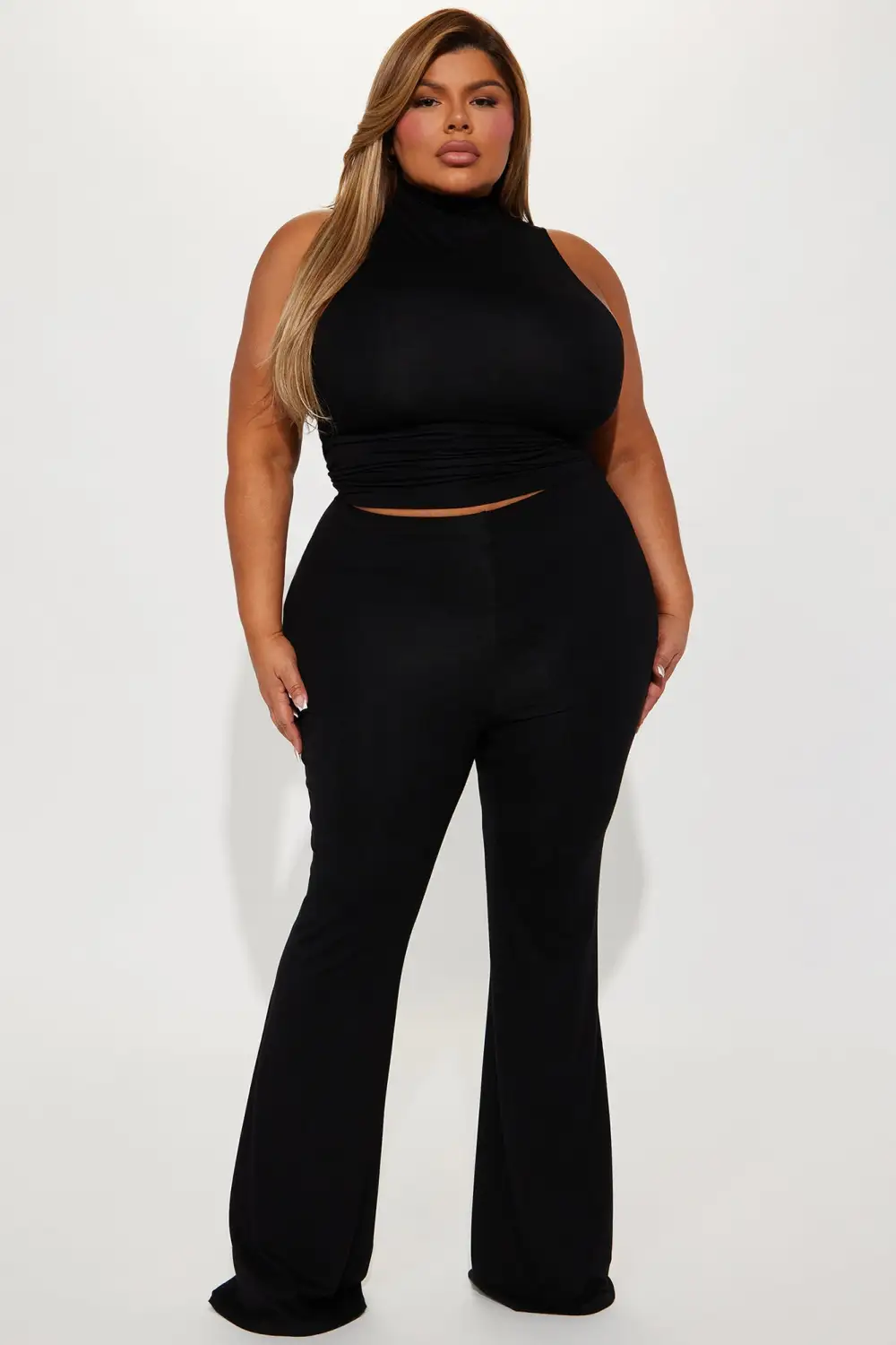 Promise You Butter Snatch Pant Set - Black