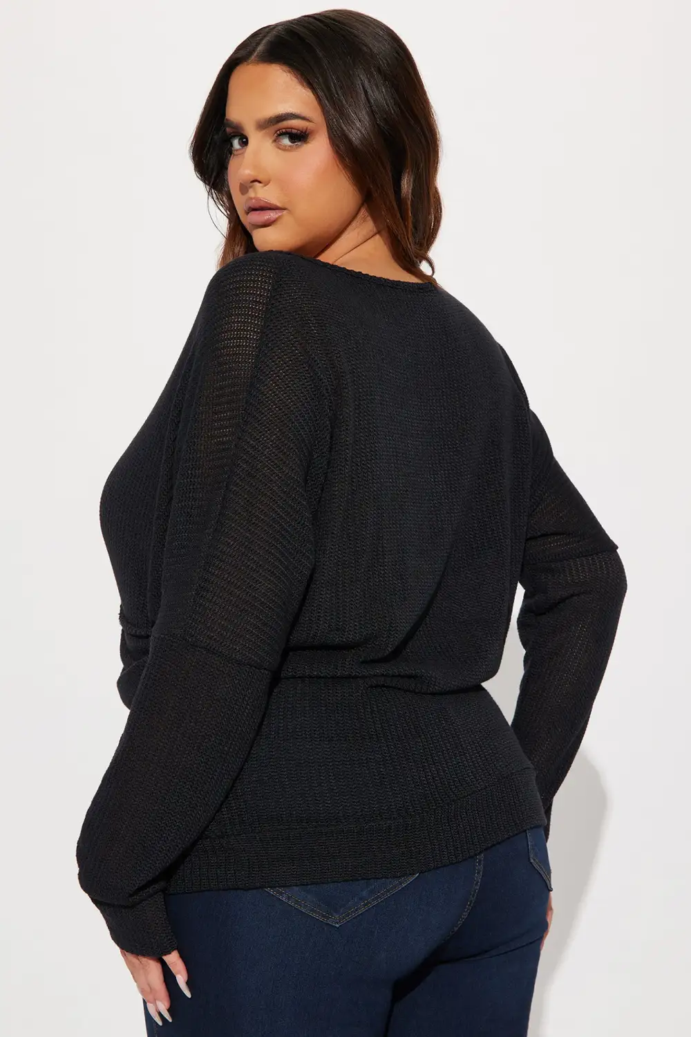 Elianna Wrap Top - Black