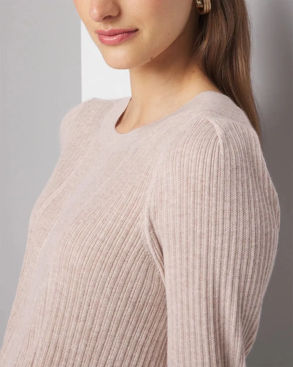 Cashmere Blend Crewneck Sweater