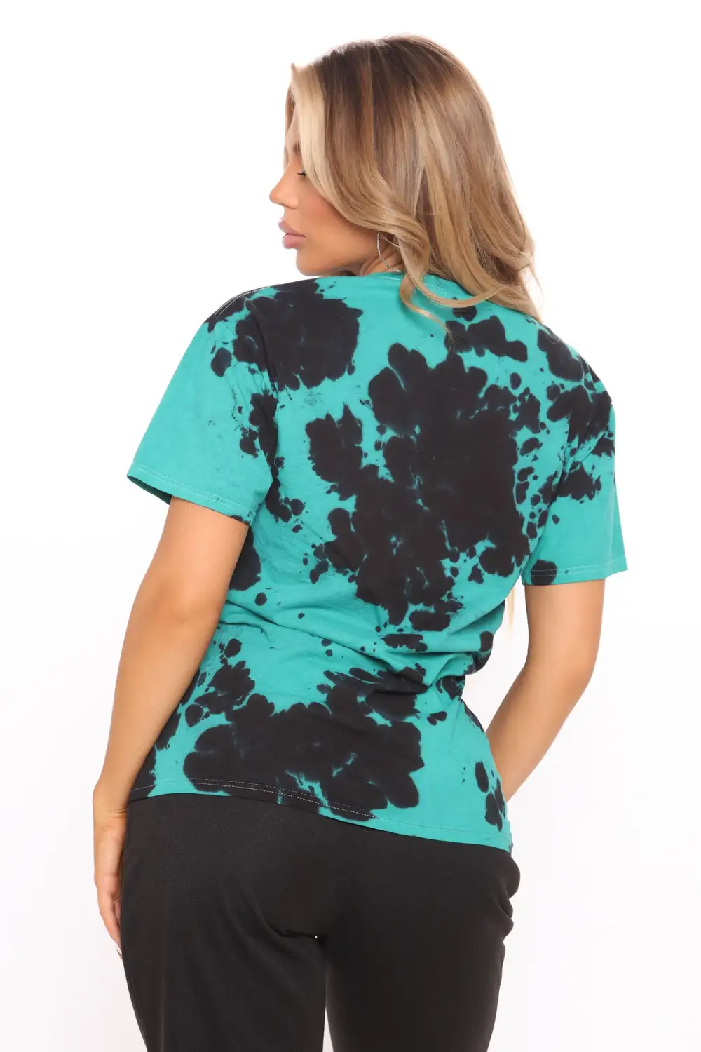 Positive Vibin' Tie Dye Top - Teal/combo