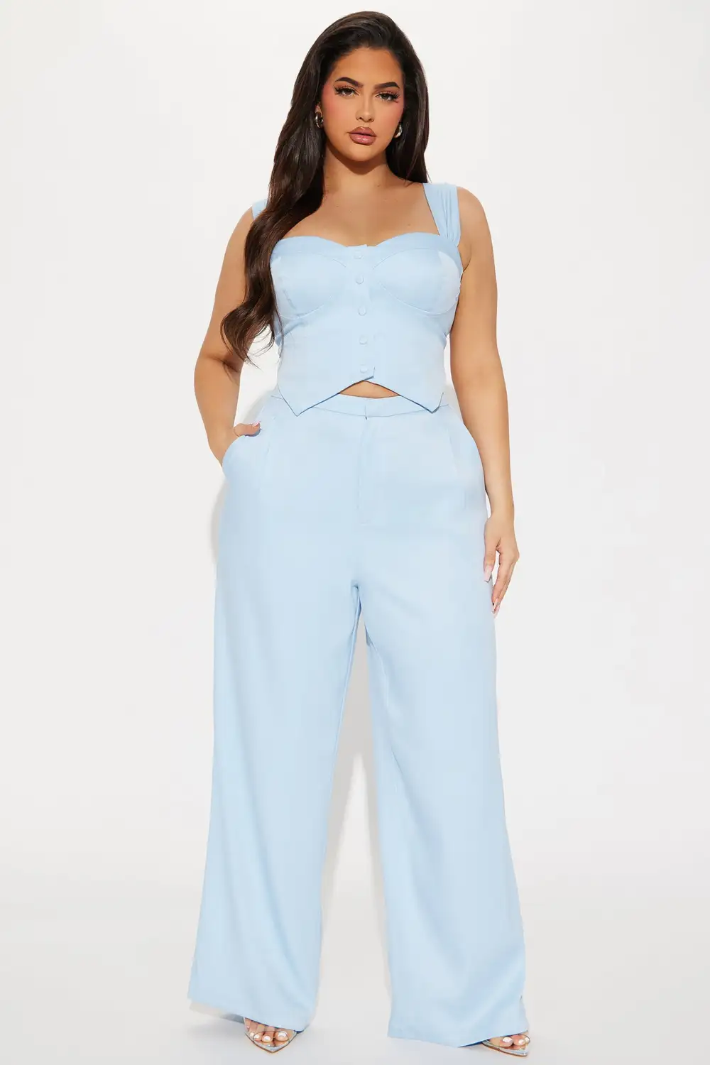 Peyton Pant Set - Light Blue