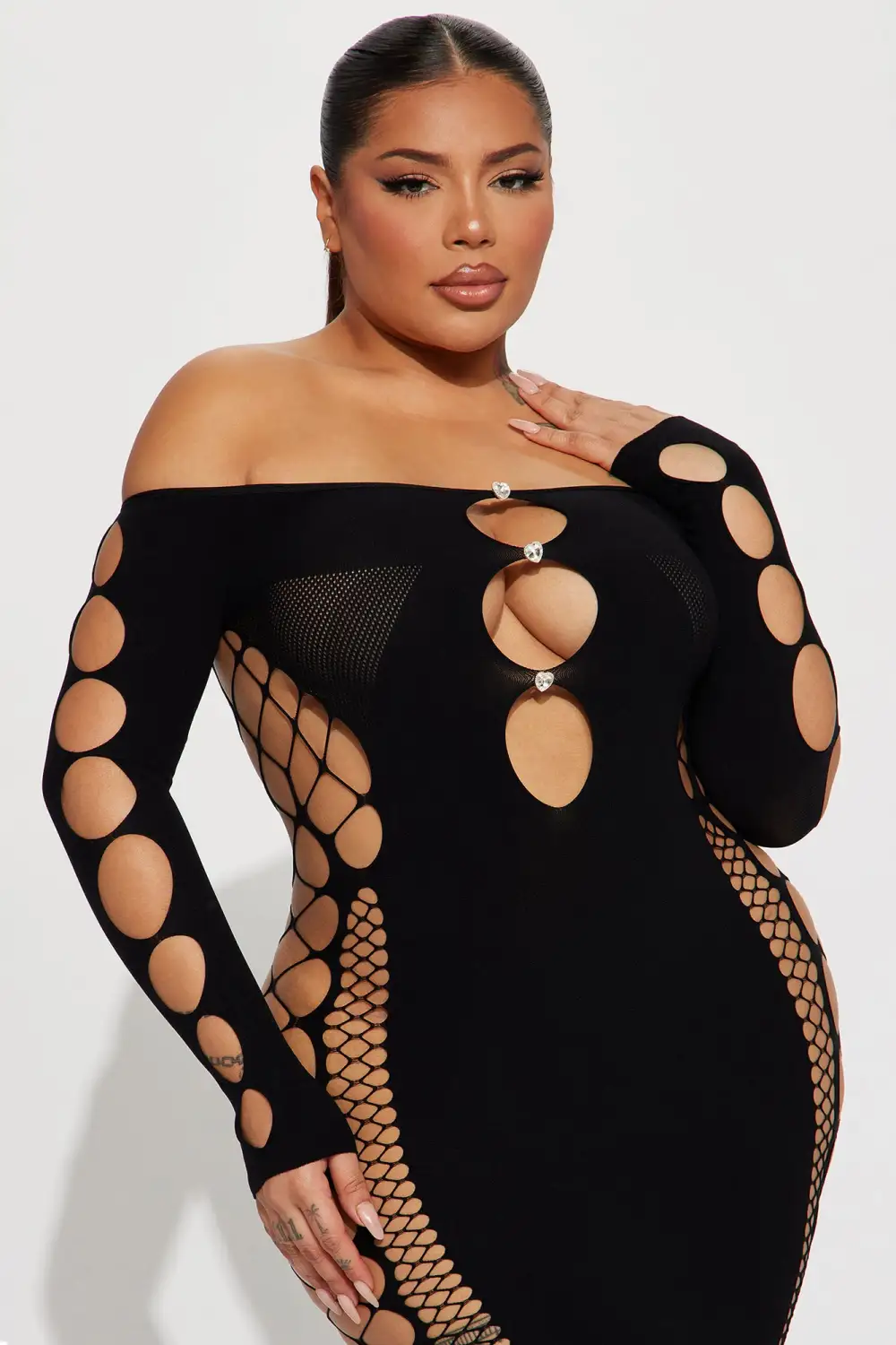 Video Babe Seamless Mini Dress - Black