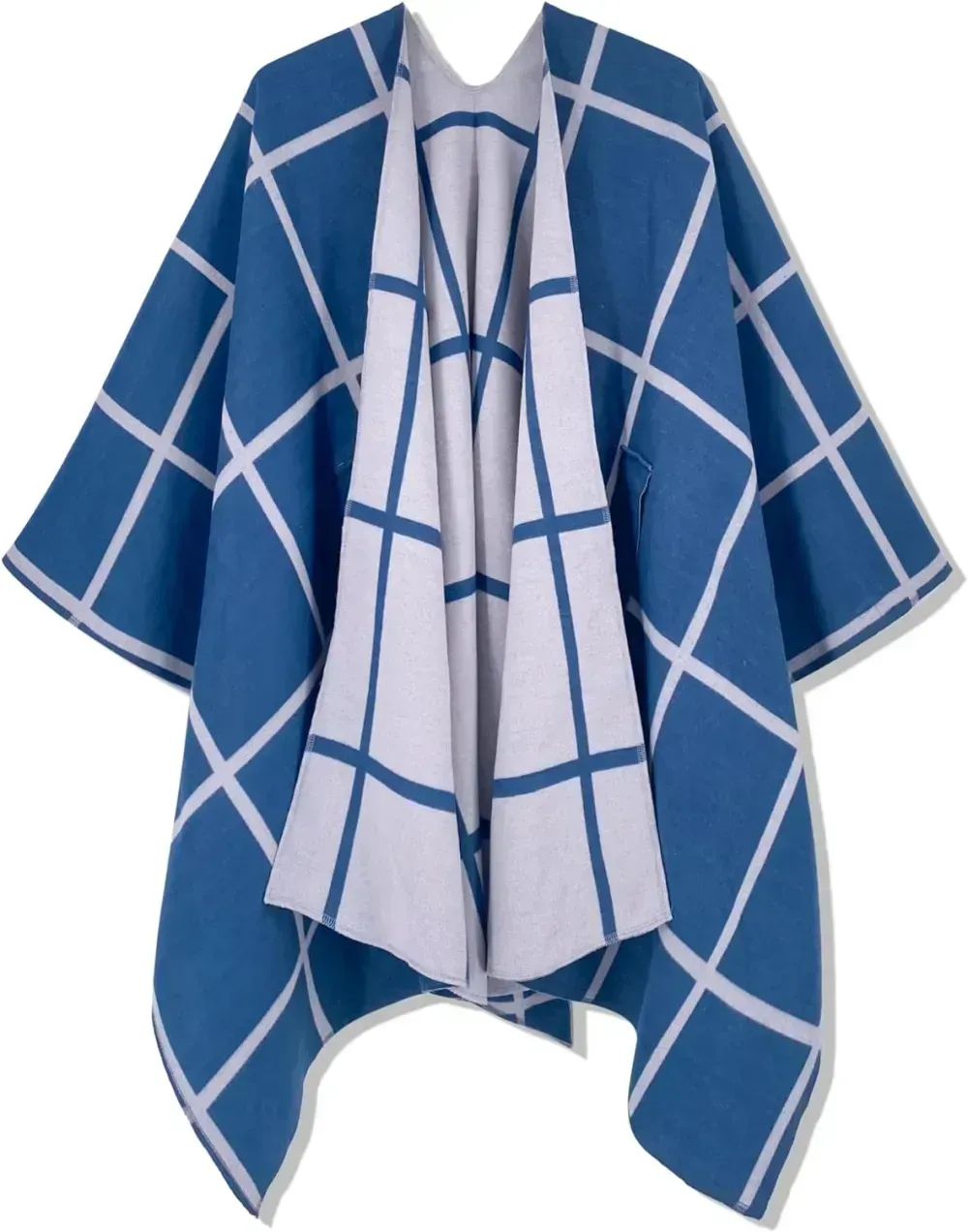 Women's Shawl Wrap Poncho Ruana Cape Open Front Cardigan Shawls for Fall Winter