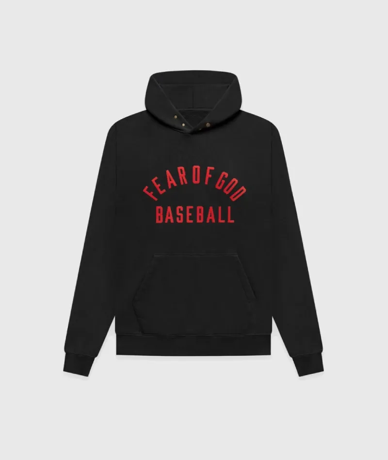 Baseball Hoodie Black